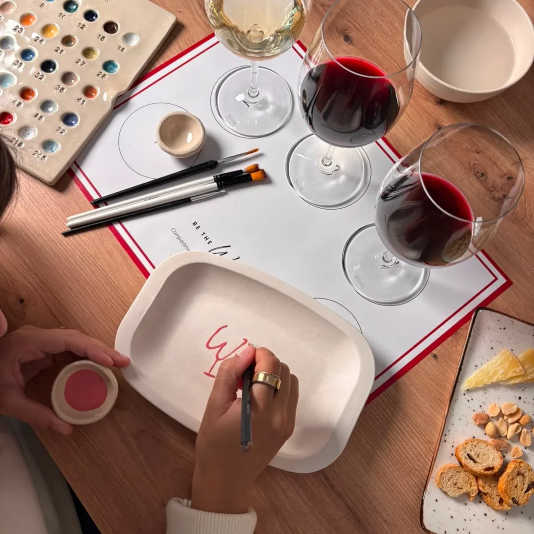 CERÁMICA + CATA DE VINO Y QUESO